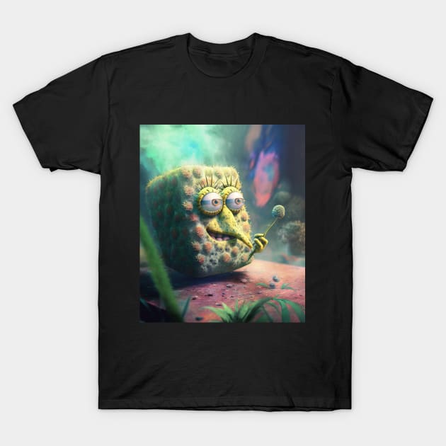 sponge smoking weed T-Shirt by PicRidez